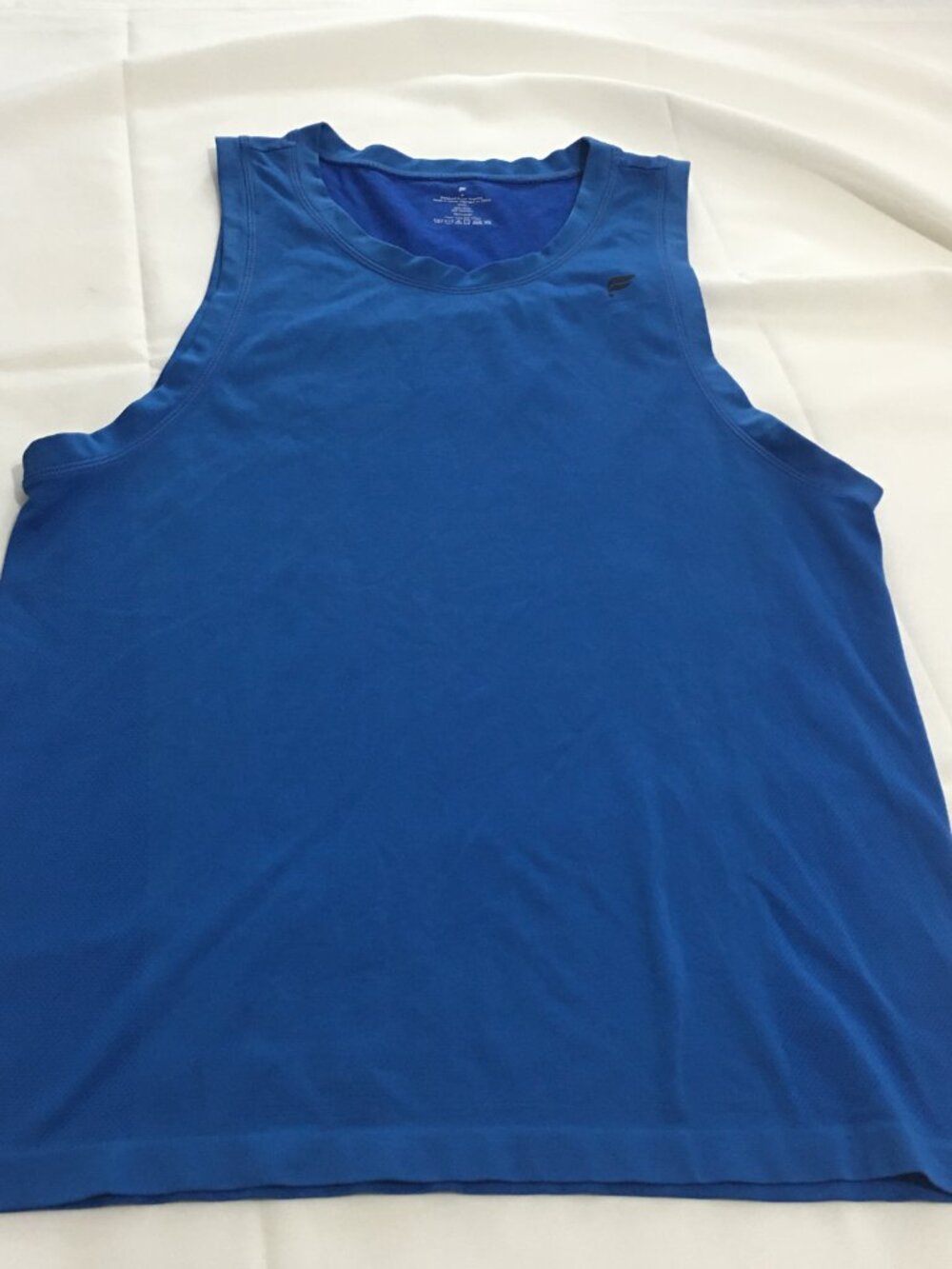Fabletics Tank Top Mens Medium Blue Athletic Sleeveless Performance Gym Shirt
